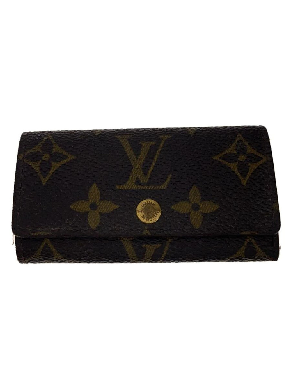 LOUIS VUITTON Multicles Monogram Canvas Brown Leather